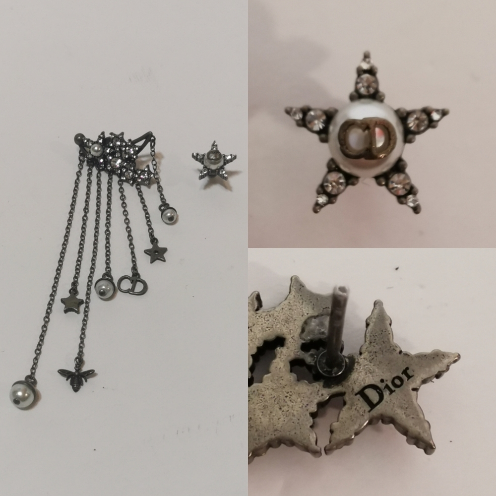 Dior dangle earring and stud set